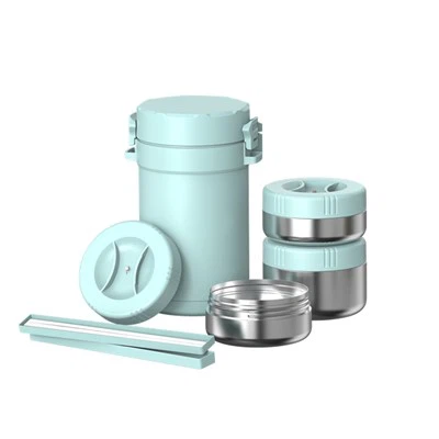 Βάζο τροφίμων 3 στρώσεων από ανοξείδωτο χάλυβα